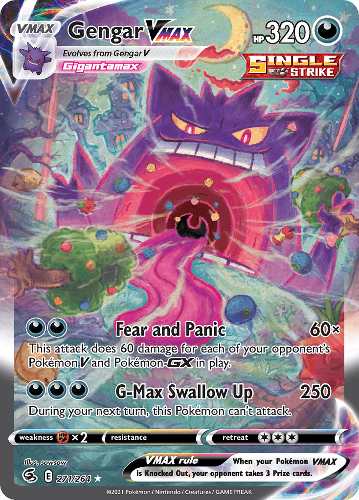 Gengar VMAX Alt Art (Fusion Strike)